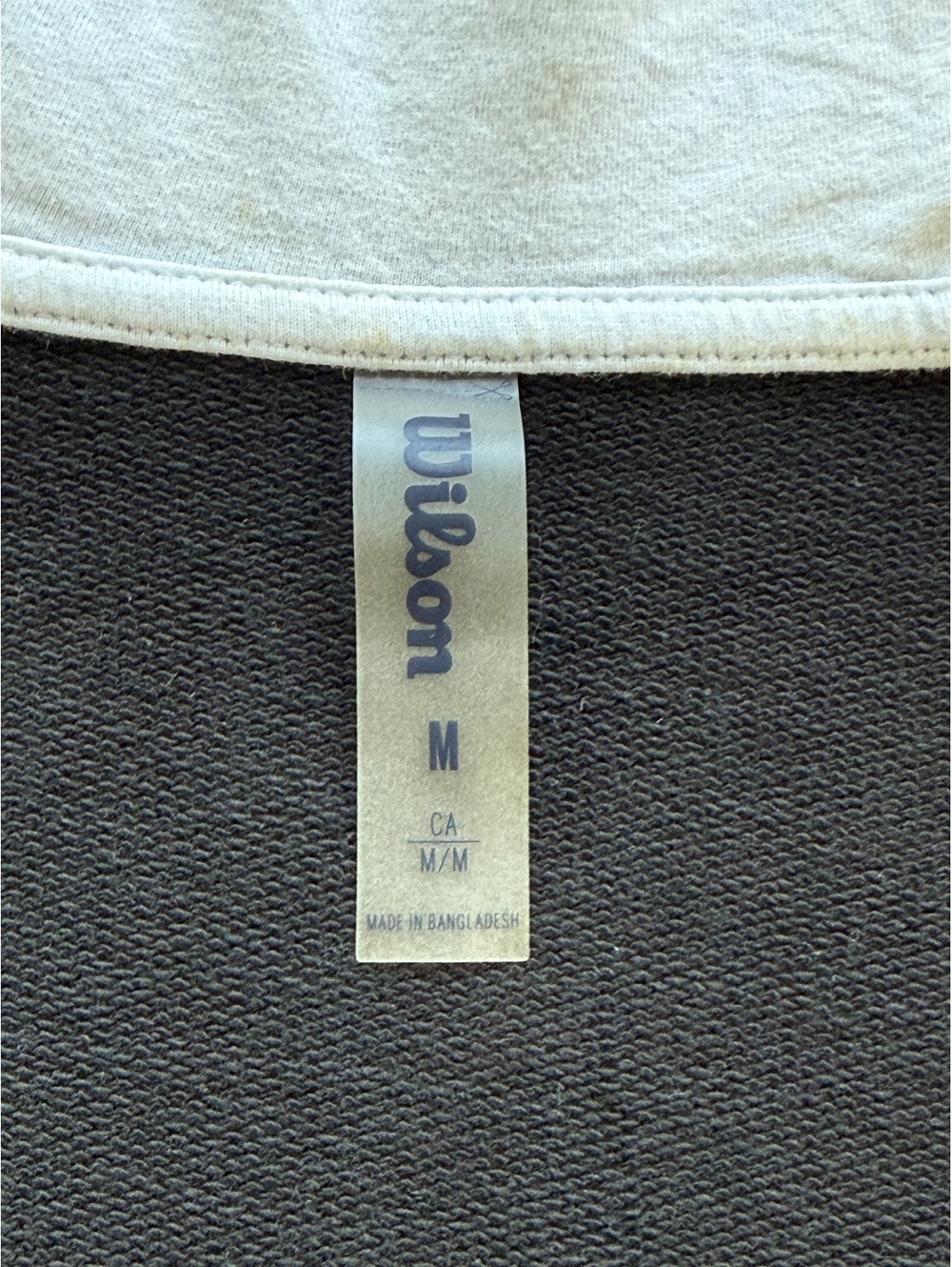 New Wilson Black Full Zip Hoodie with White Accents and Logo on Sleeve | Size M - Picture 6 of 7